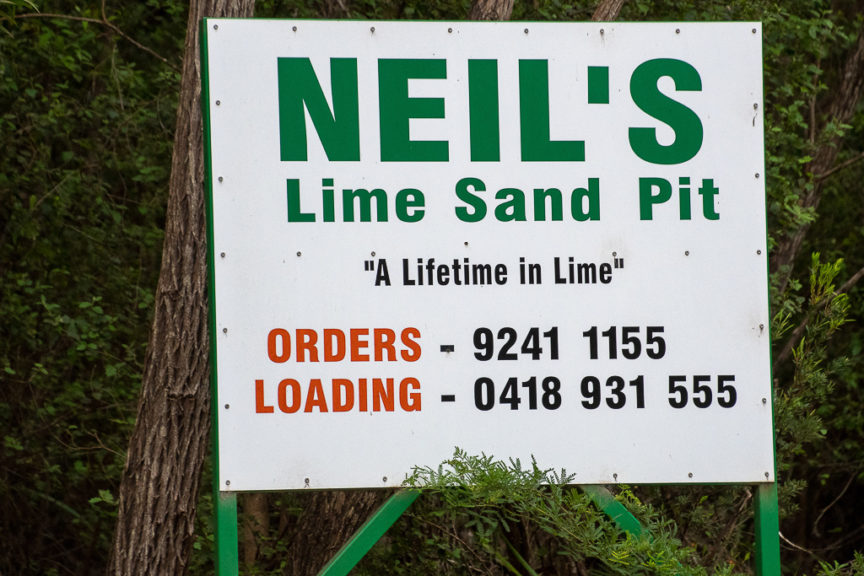 Neil's got a sandpit LOL